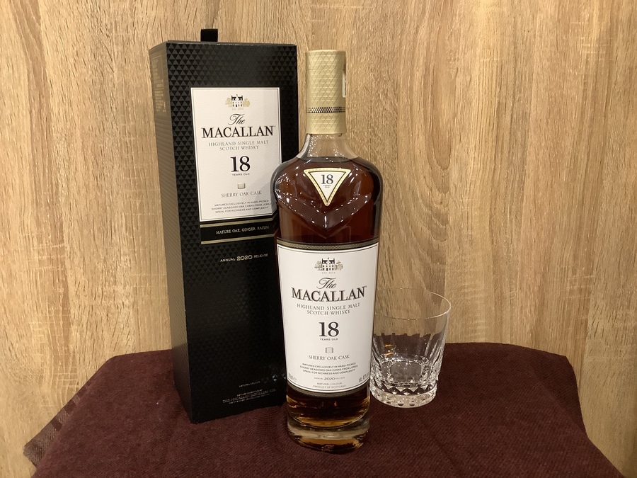 The MACALLAN（ザ・マッカラン）18年 シェリーオーク(2020)が買取入荷
