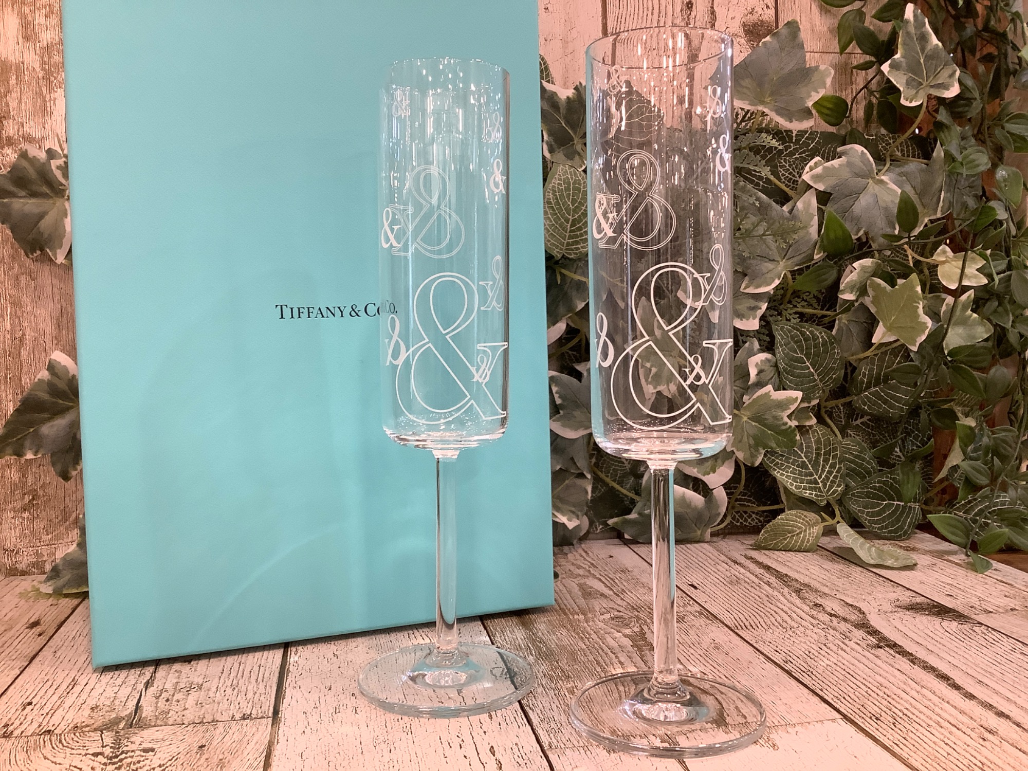 TIFFANY&Co. ティファニー アンパサンド ペアグラス ワイングラス 楽天市場】【未使用品】TIFFANY&Co. ティファニー シャンパングラス