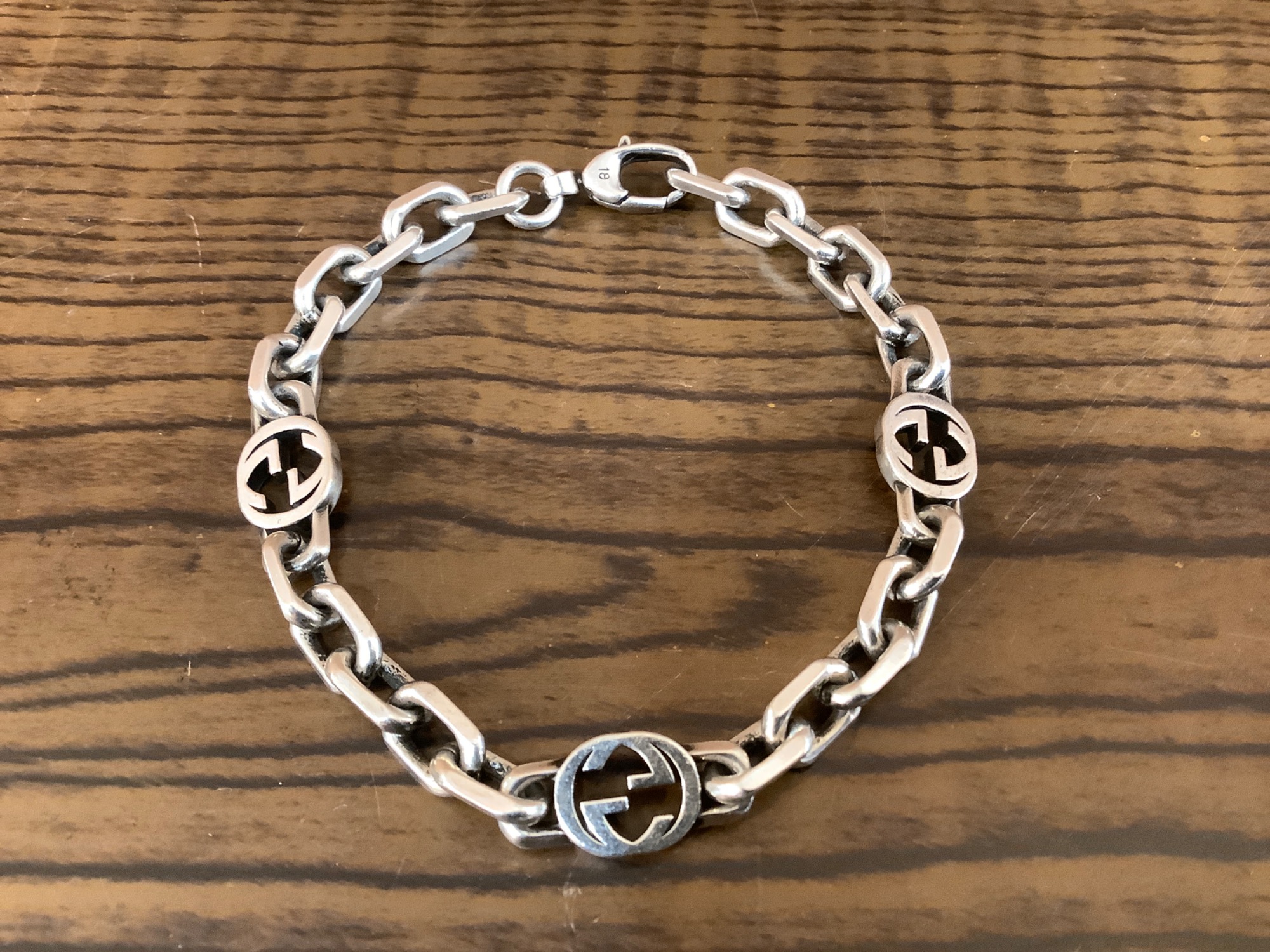 GUCCI(グッチ) インターロッキングブレスレット 925silver 買取入荷 