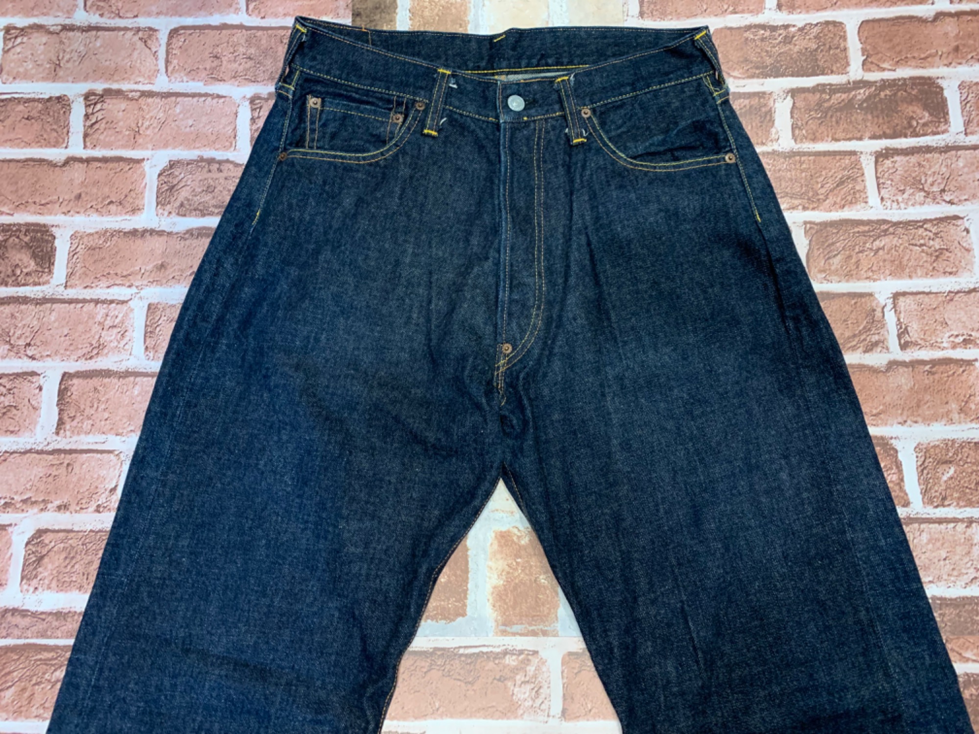 EVISUジーンズ Evisu Jeans Mens 38x32 Blue Denim Embroidered Dragon Pockets
