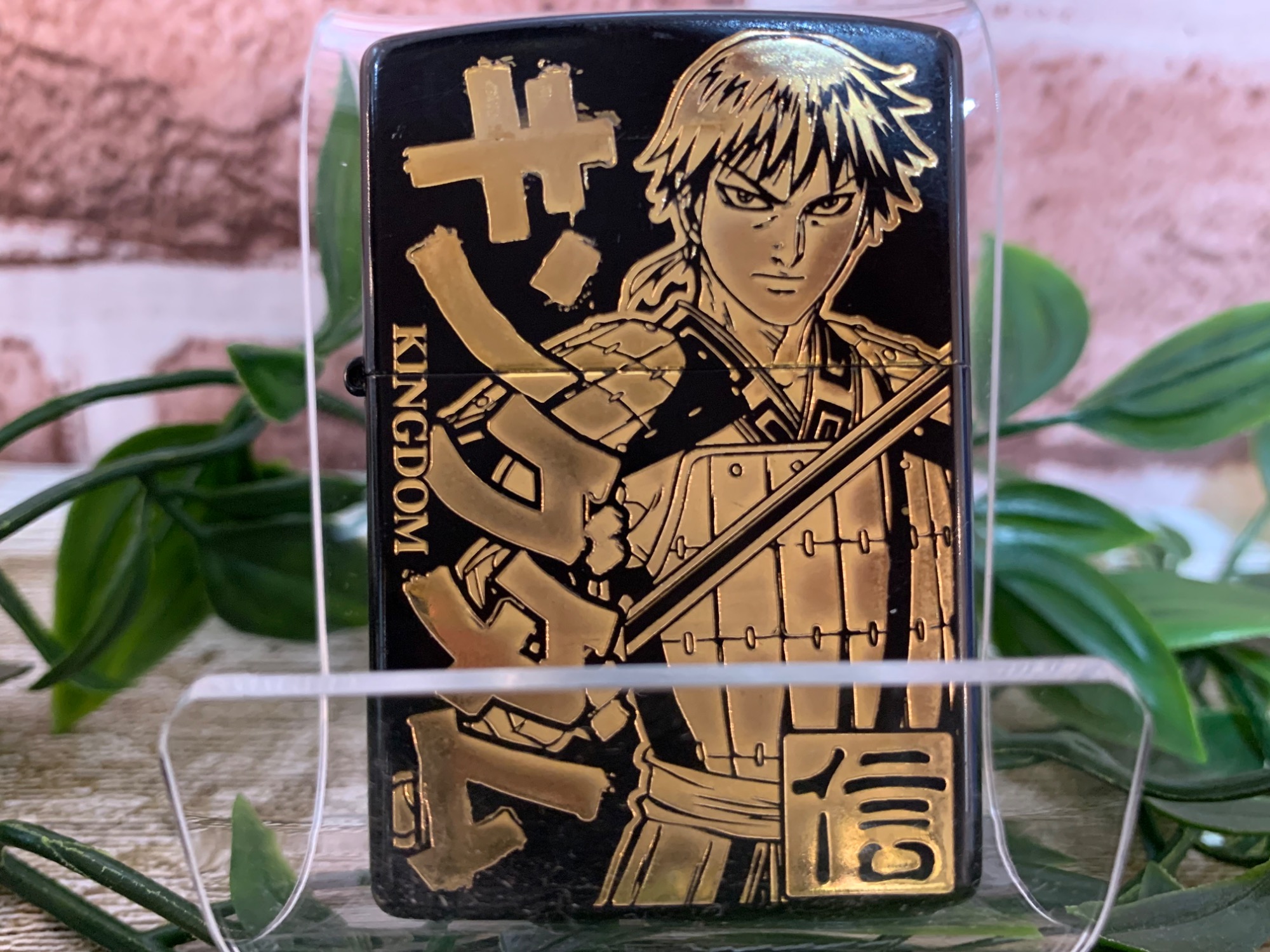 未使用 キングダム　zippo 裏柄が王騎　表柄が信 未使用 キングダム zippo 裏柄が王騎 表柄が信