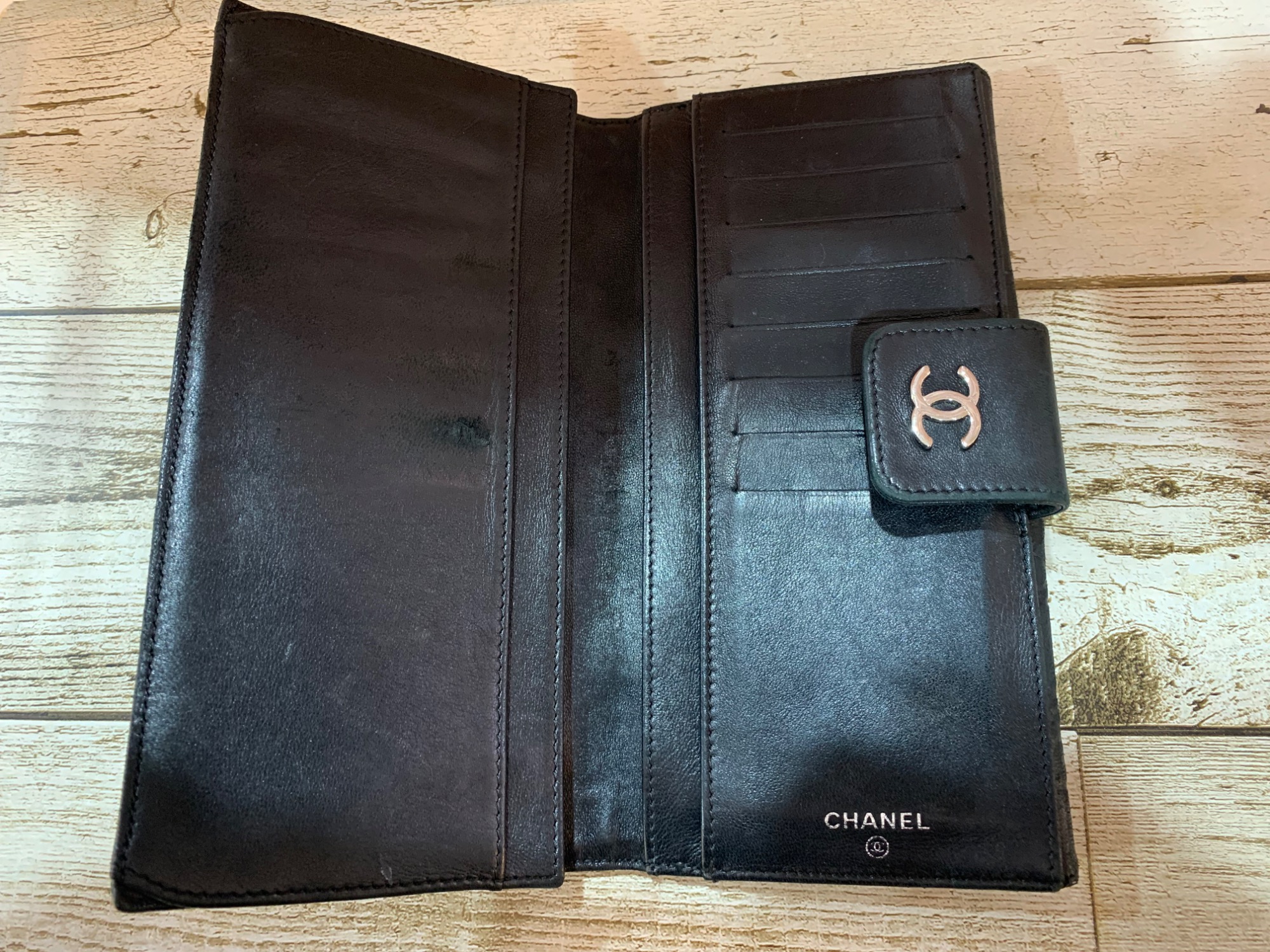 CHANEL (シャネル) 長財布 ブラック アイコンライン 9869198