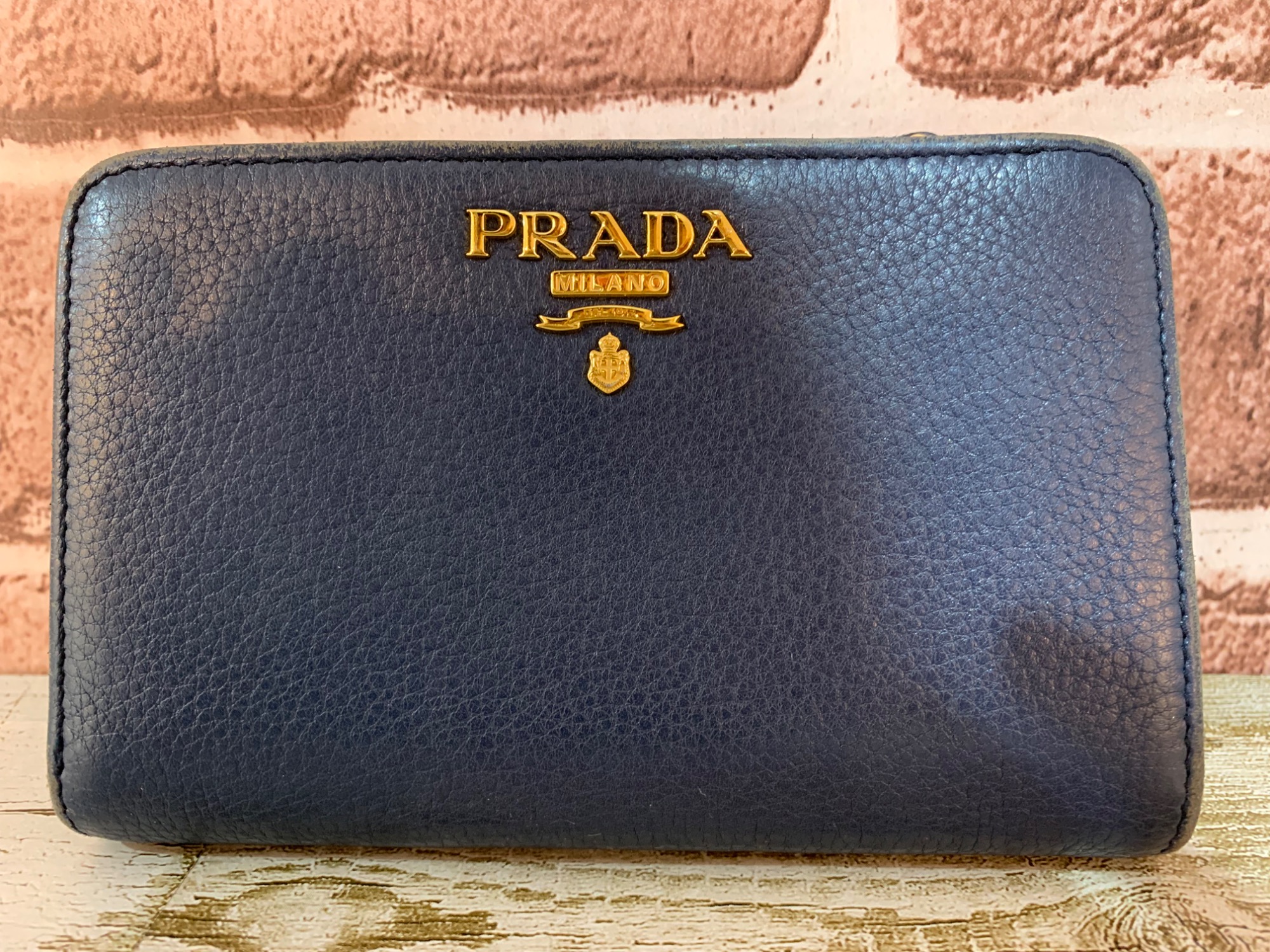 PRADA ネイビー 長財布 箱・袋付き PRADA プラダ 長財布用 ギフト箱 空箱 ネイビー - メルカリ