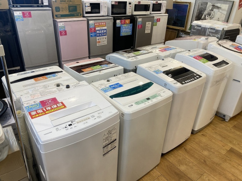 洗濯機の新生活　家電