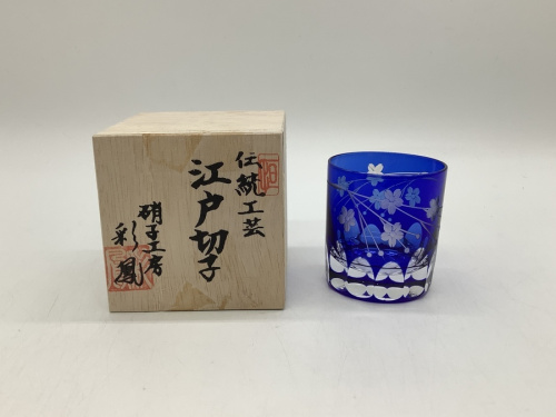 グラスの江戸切子