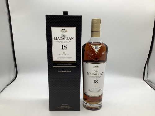 The Macallan 18年 シェリーオーク 700ml 2020年 The MACALLAN（ザ・マッカラン）18年 シェリーオーク(2020)が買取入荷