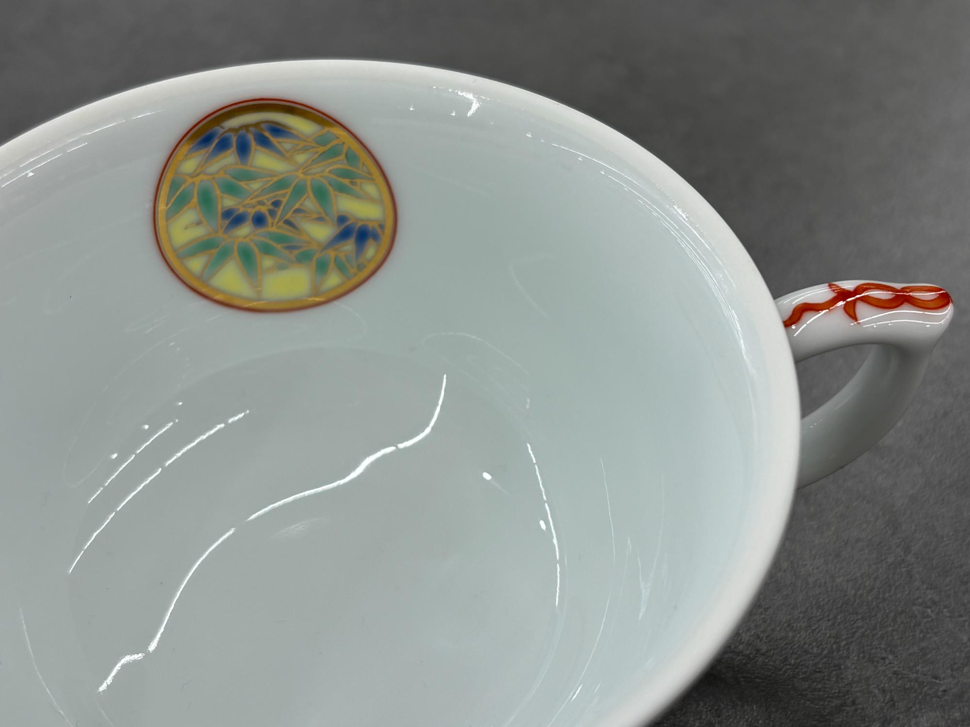 寿赤絵 ペア紅茶椀皿 寿赤絵 ペア碗皿 | 有田焼 深川製磁｜公式オンラインストア