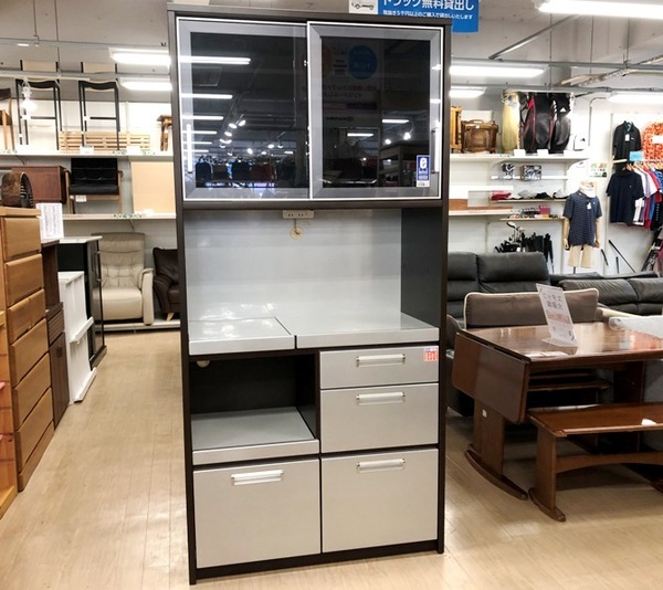 【値下げしました】レンジボード 松田家具 ホワイト　【トレファク/トレファクベイシア前橋モール店/リサイクルショップ】 松田家具 (マツダカグ) レンジボード ホワイト｜トレファクONLINE