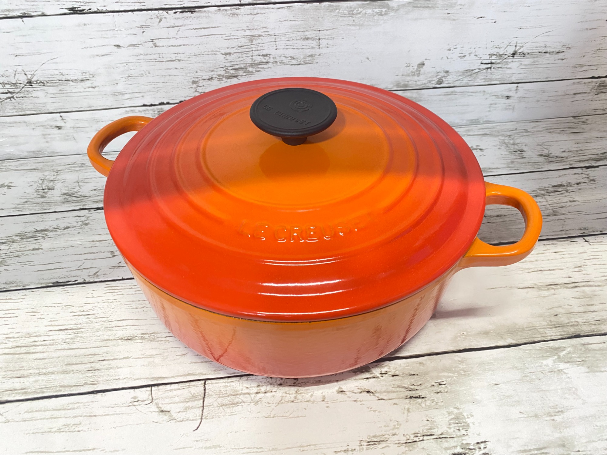 ル・クルーゼ ココット・ジャポネーズ イエロー 両手鍋24cm 美品 未