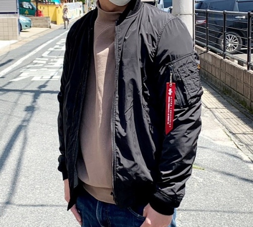 メンズファッションのMA-1ジャケット