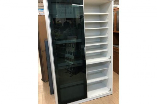 キッチン収納のスライド扉レンジボード