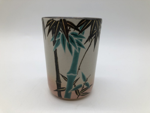 五代 真葛香斎の乾山写 竹ノ絵火入