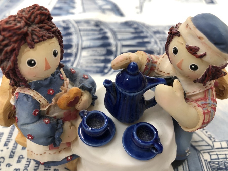 【希少】フランブロ社製 ラガディ アン&アンディ 限定 陶器人形 セット販売 希少】フランブロ社製 ラガディ アン&アンディ 限定 陶器人形