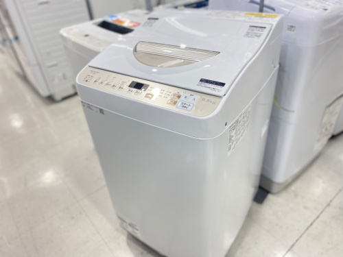 SHARP(シャープ)縦型洗濯乾燥機 ES-T5EBK-N 2021年製が買取入荷致し