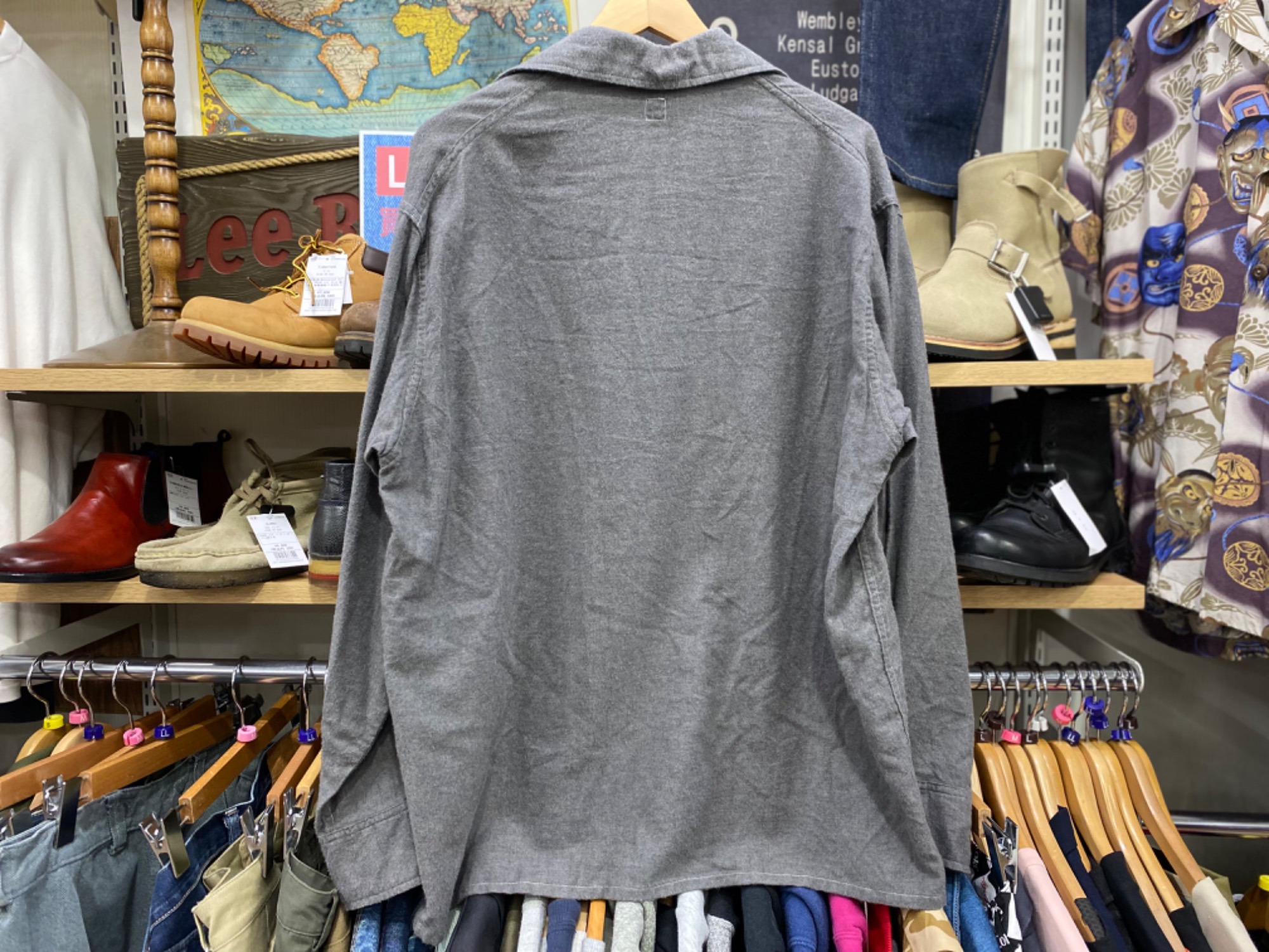 カシミヤ混】KAPTAIN SUNSHINE オープンカラー シャツ / 38