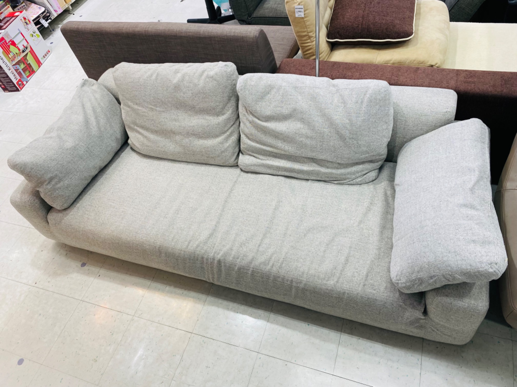 ★unico★LOWEY 2.5シーター　グレー ☆unico☆LOWEY 2.5シーター グレー