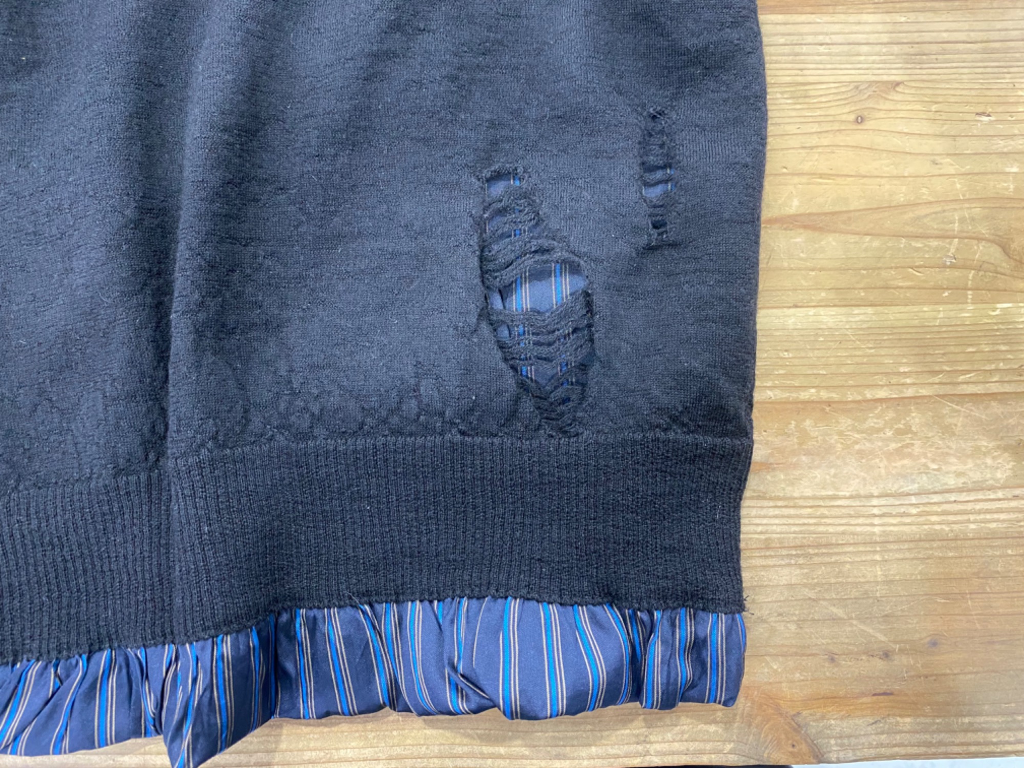 Maison Margiela(メゾン マルジェラ) ダメージ加工フェイクレイヤード