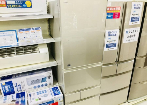 生活家電の大型冷蔵庫