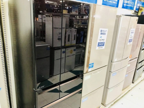生活家電の大型冷蔵庫