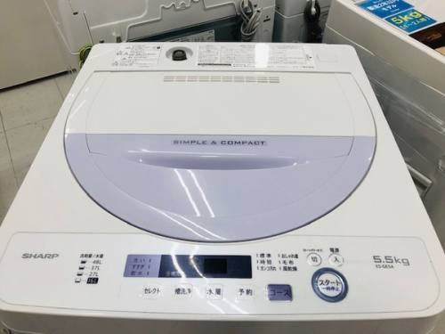 洗濯機のSHARP　シャープ
