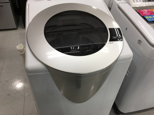 生活家電の洗濯機　中古　8kg　アクア