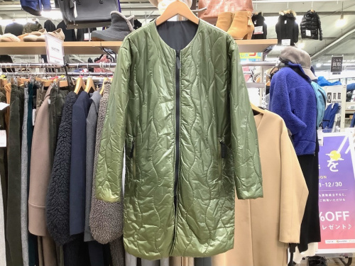ジャケットのキルティングコート