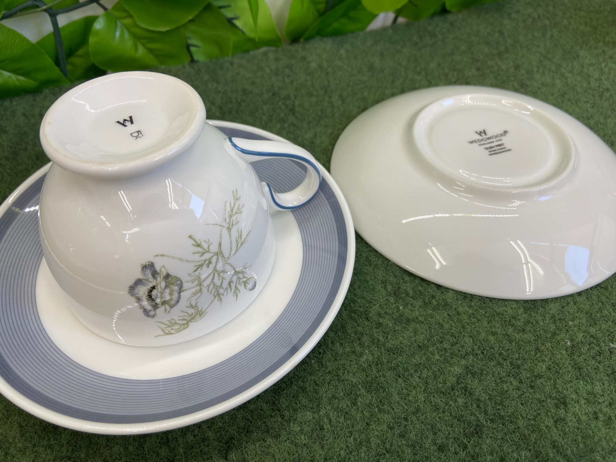 Wedgwood/ウェッジウッド】グレンミストシリーズのカップ＆ソーサーが