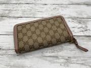 GUCCI 　グッチ　トープ　ベージュ　 長財布 GUCCI (グッチ) ラウンドファスナー長財布 ピンクベージュ