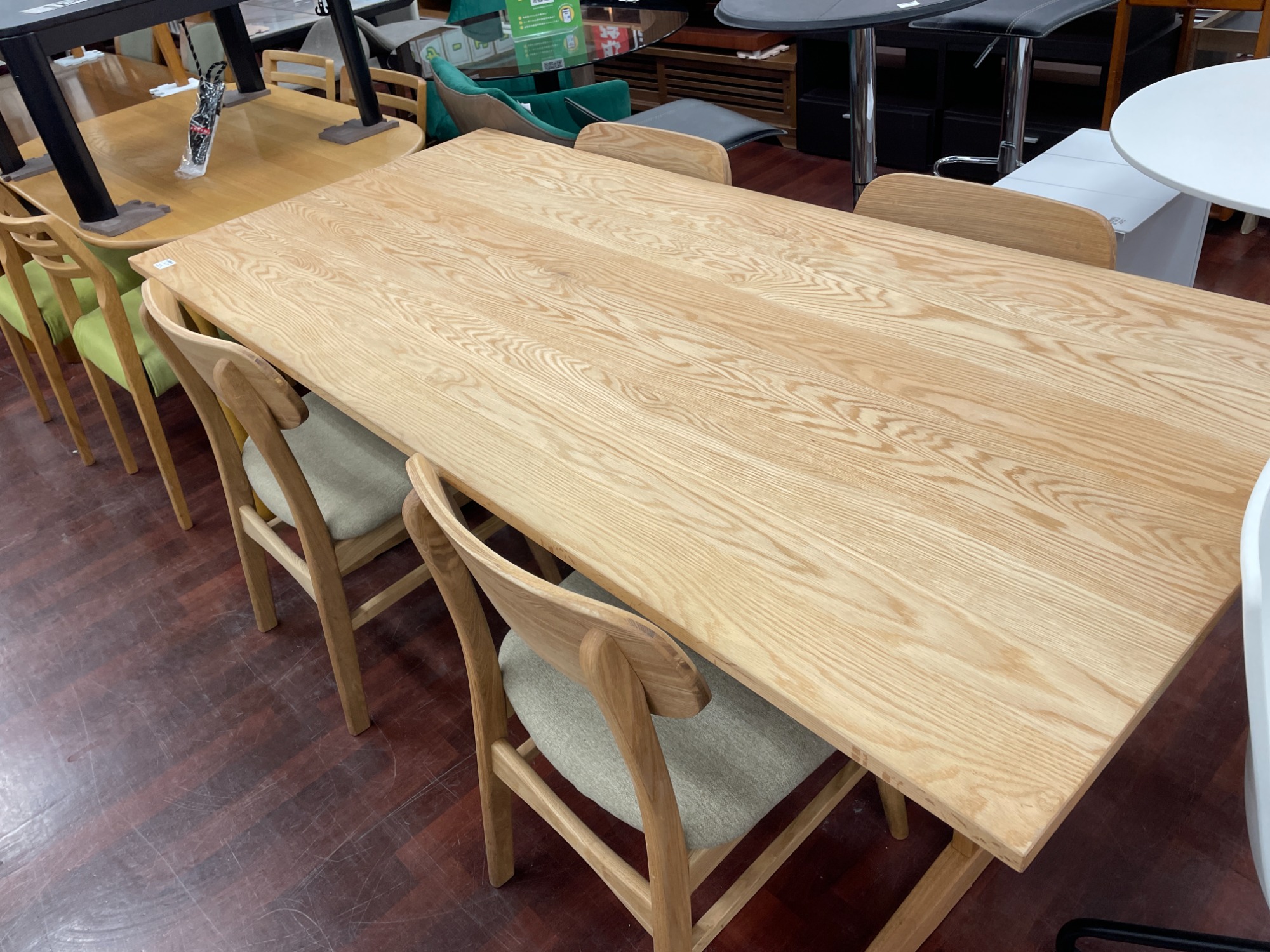 モモナチュラル ダイニング5点セット