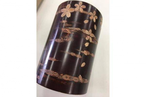 和食器の総皮茶筒揃