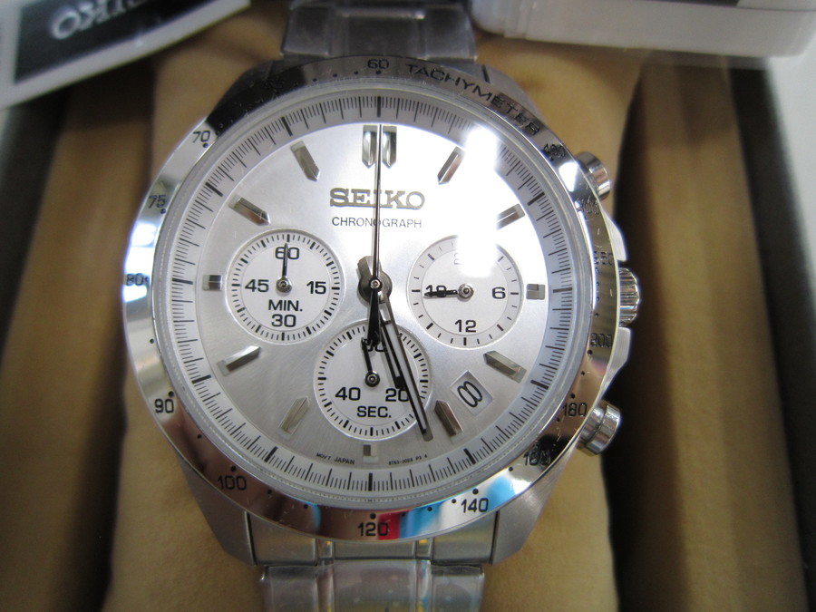 SEIKO(セイコー) クロノグラフ SPIRIT 未使用 SBTR009 」入荷