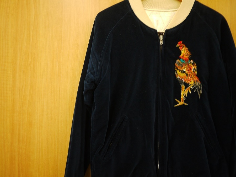 カ*ト様 DENIME ドゥニーム スカジャン リバーシブル Denime ドゥニーム SHINS期 OSAKA 尾長鶏 リバーシブル