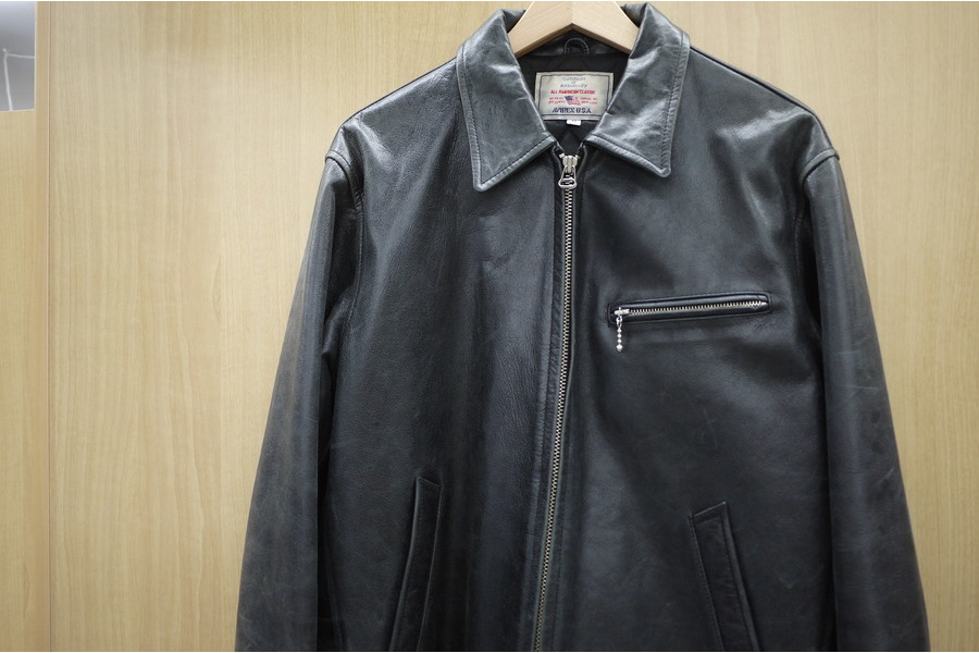 AVIREX　アヴィレックス　レザージャケット AVIREX アヴィレックス ゴート ベジ スイングトップ レザー