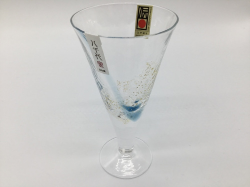ガラスの冷酒グラス