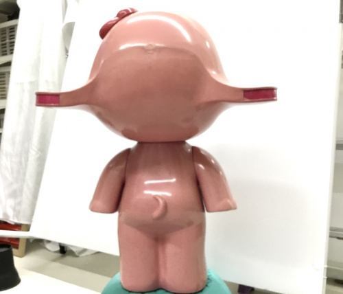 レトロ看板のサトコちゃん
