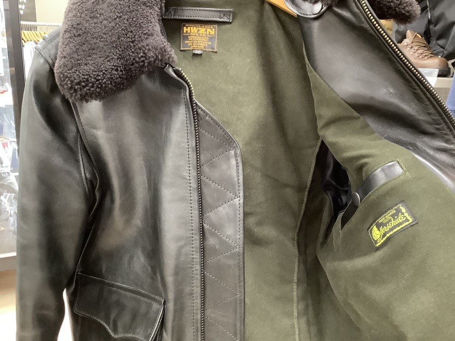 定価約20万　hwzn.mfg wg-1 レザージャケット レアアイテム】HWZN.MFG.CO WG-1レザージャケットが入荷致しました