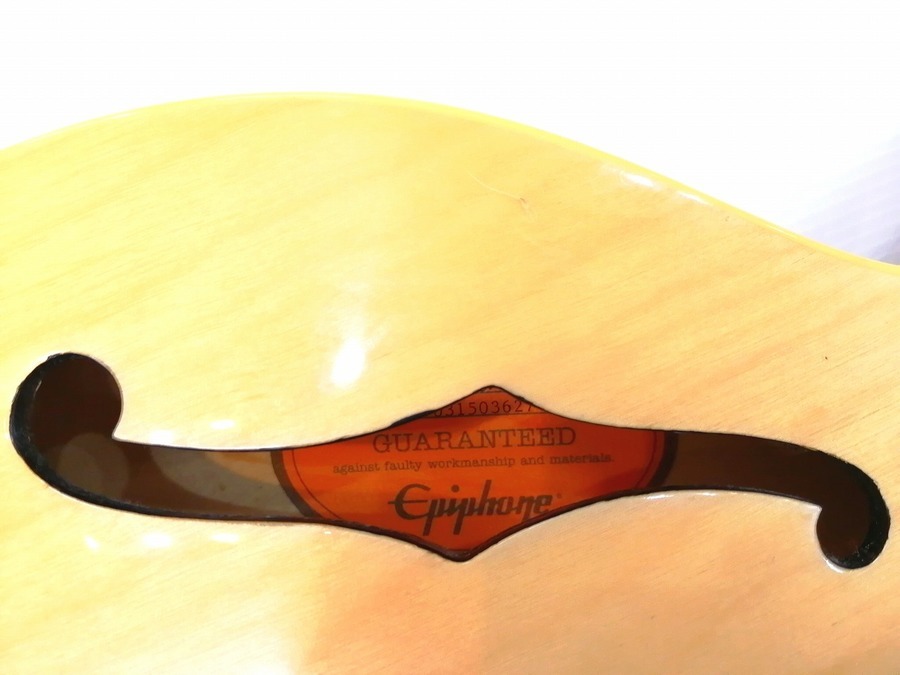 【送料込】美品　エピフォン　整備済み新品弦 楽器買取】Epiphone(エピフォン)セミアコエレキギターES-399のご