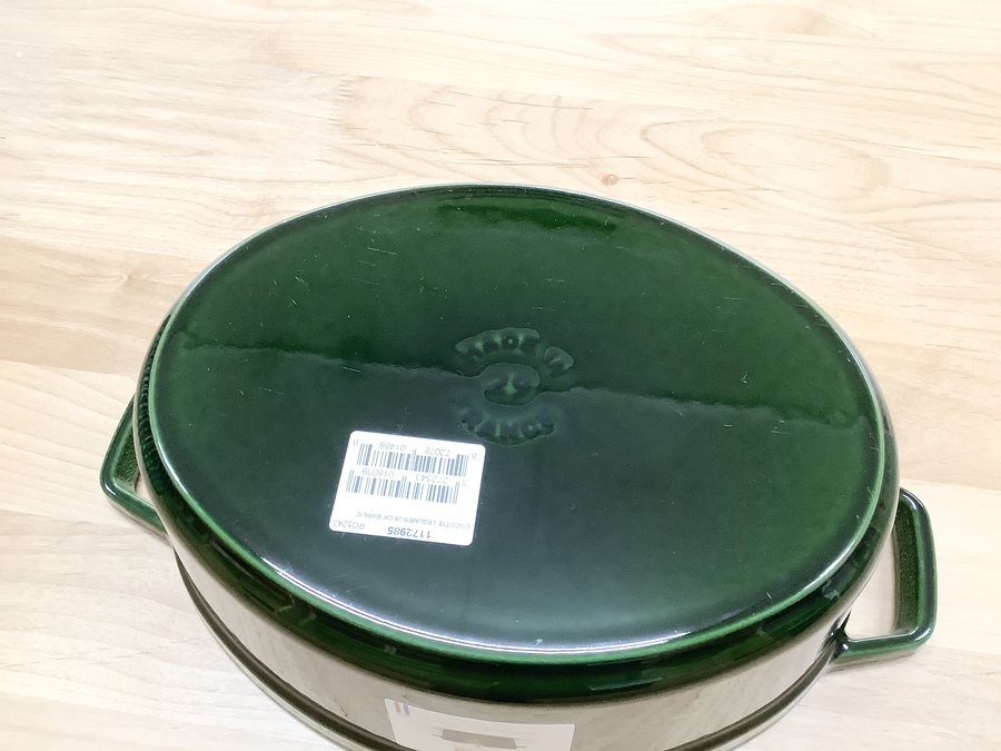 【レア！未使用】STAUB ストウブ ベジタブルココット 29 STAUB ストウブ ベジタブルココット 29 バジルグリーン