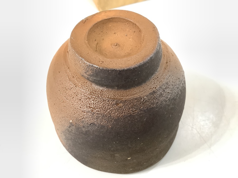 人間国宝 藤原雄 ぐい呑 備前焼 酒器 中古 古物 骨董 19.02.27-1. 人間国宝 藤原雄 ぐい呑 備前焼 酒器 中古 古物 骨董 19.02.27-1
