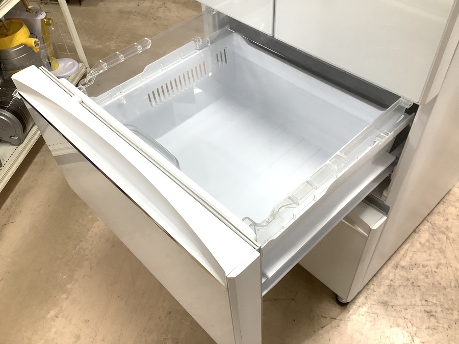 MITSUBISHI MR-B46AL-P 冷蔵庫 455L 2017年 三菱 17年式 MR-B46A-P 455L 5ドア ガラストップ 冷蔵庫 エリア格安