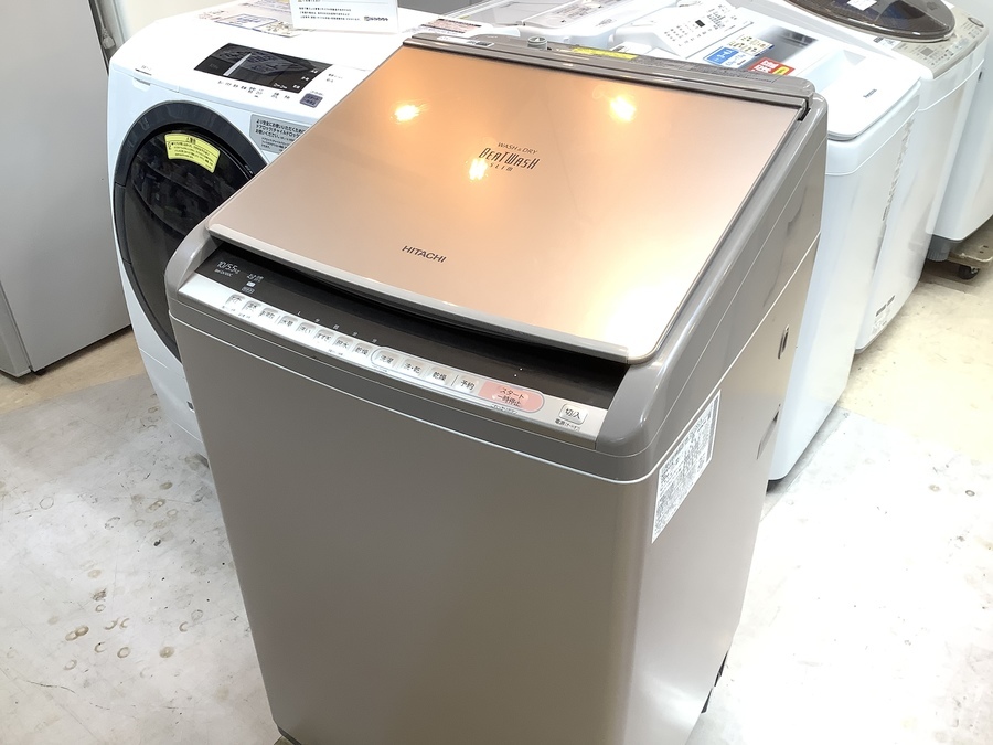 HITACHI（日立）の縦型洗濯乾燥機2016年製（BW-DV100A）です。【トレファク東大阪店】 HITACHI (ヒタチ) 縦型洗濯乾燥機 BW-DV100E 2020年製 キズ有