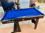 【中古美品】ビリヤード台 青 オーク仕上げ 引き取り、着払い限定 201908191220231.jpg