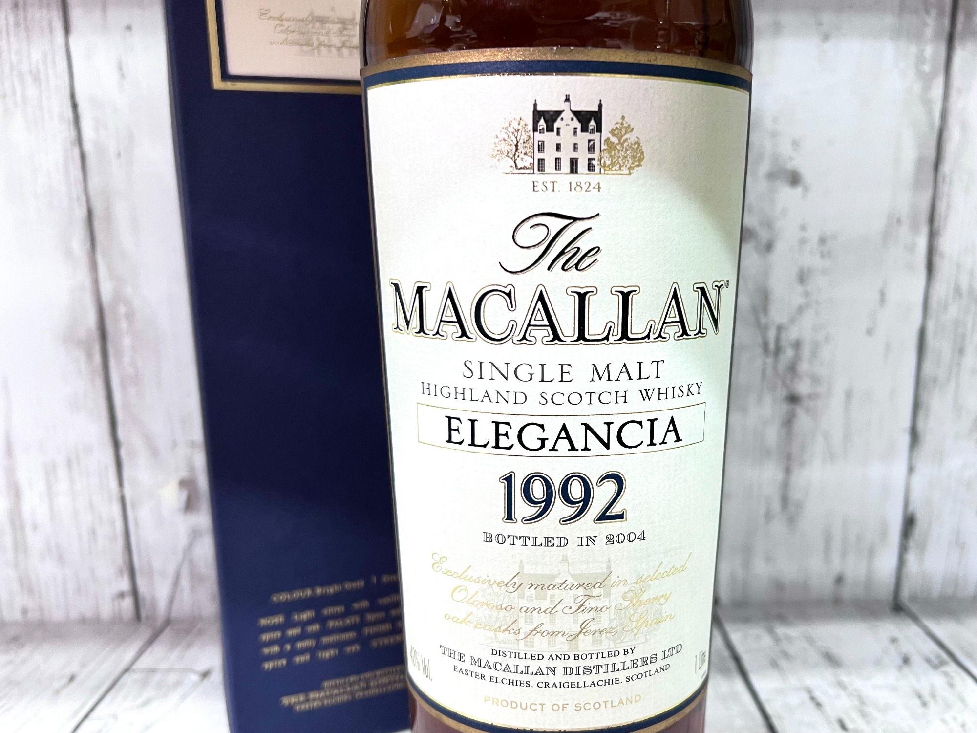 シングルモルトウイスキー MACALLAN ELLEGANCIA 1992 が買取入荷致し