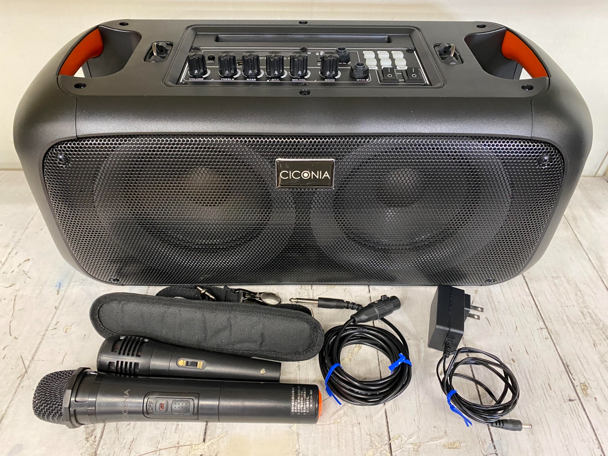 CICONIA BTスピーカー　CTFE-2060C-BK CICONIA（チコニア） ワイヤレス マイク スピーカー セット 2本