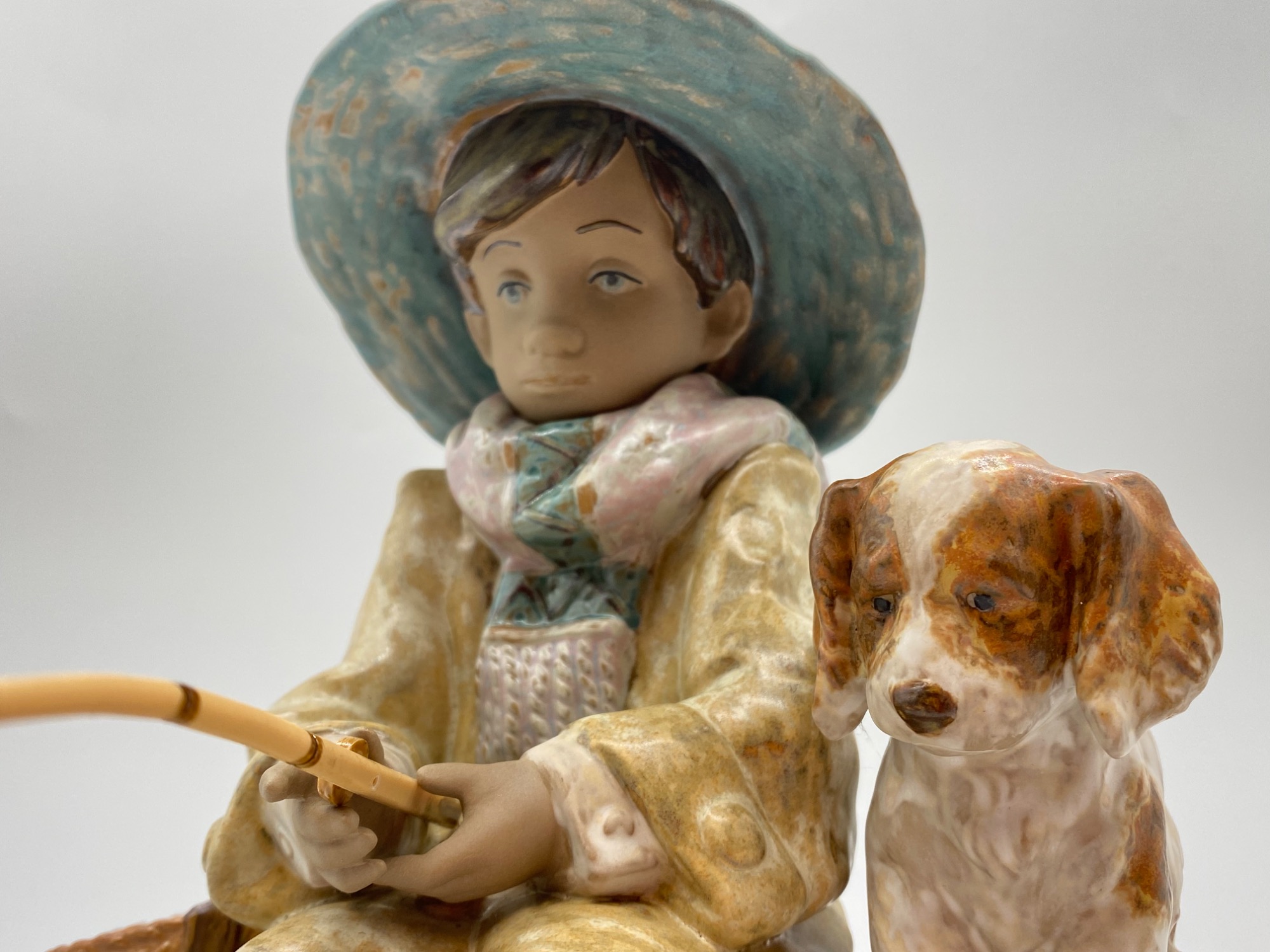 リヤドロ LLADRO 「凍った川で魚釣り」 フィギュリン スペイン