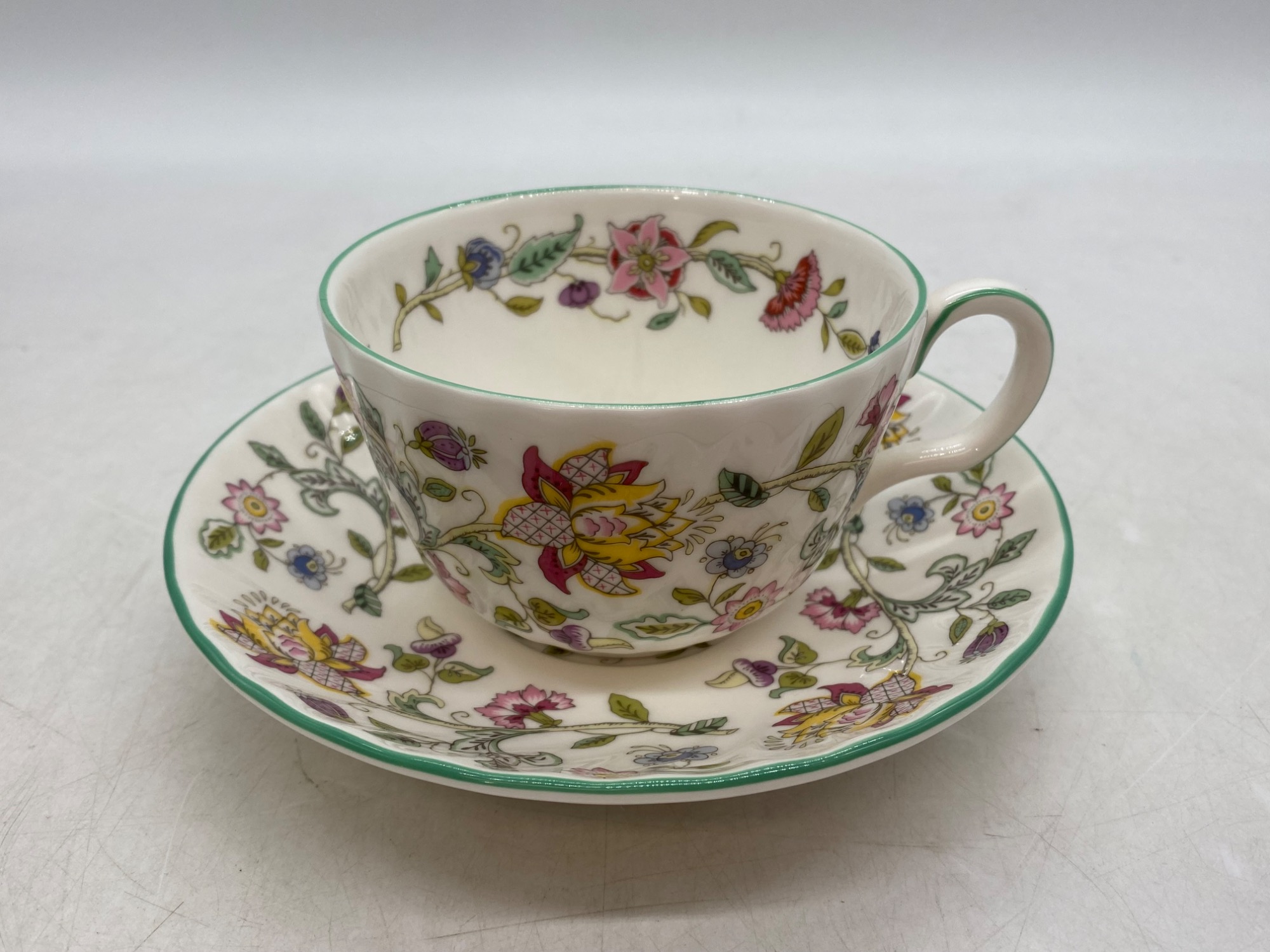【ポポ】ミントン　ハドンホール 花瓶　2つ MINTON ミントン ハドンホール グリーン 花瓶 花器 - メルカリ