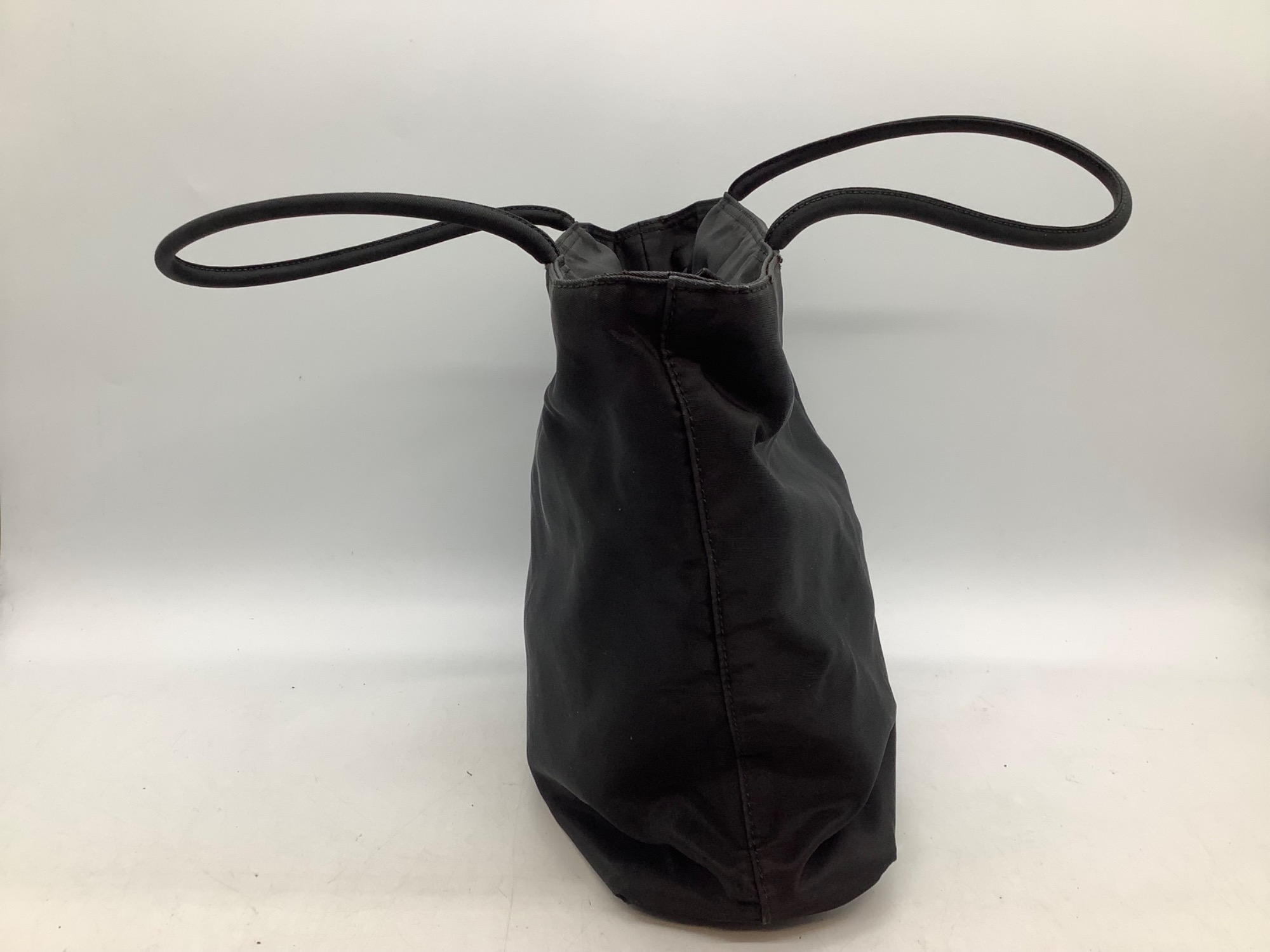 【PRADA】テスートナイロンハンドバッグ プラダ テスート ナイロン×レザー 2WAYハンドバッグ ブラック