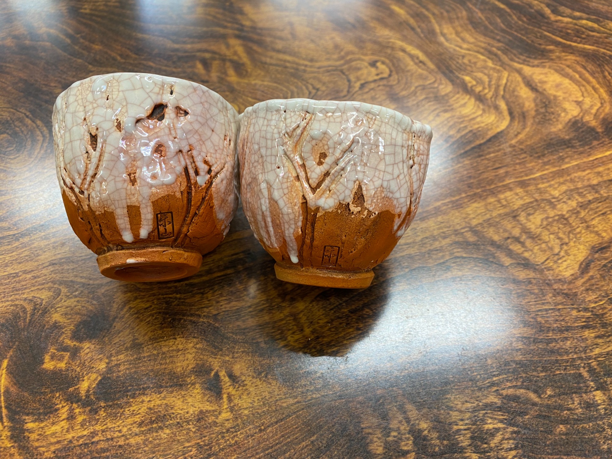 和食器買取強化中！！楽山焼きの湯呑み揃えが買取入荷しました