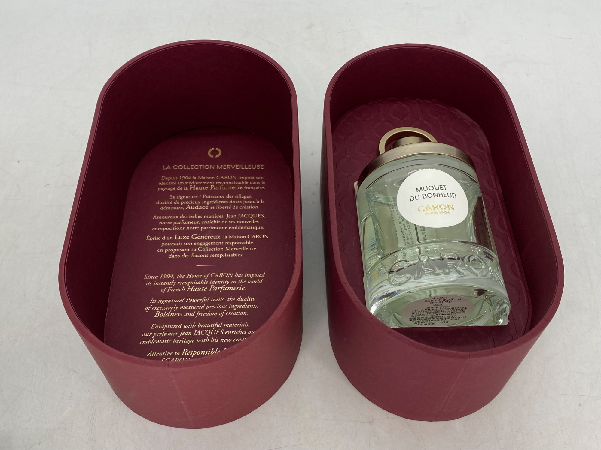 CARONのオードトワレ『ミュゲ・ド・ボンヌール』100mlを買取入荷いたし