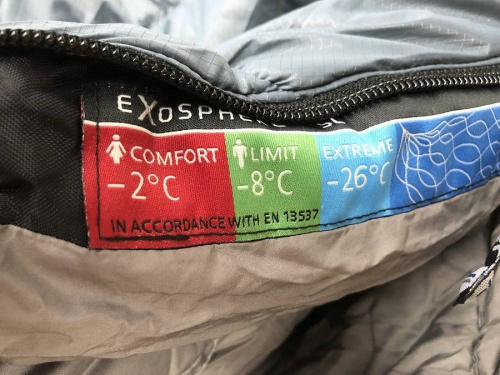 キャンプ用品のExosphere-8℃SL
